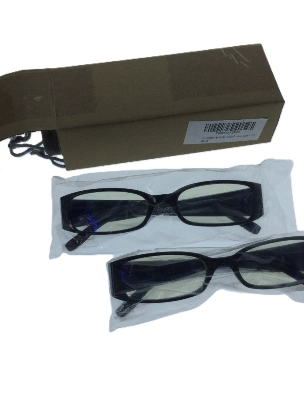 2 Pair Blue Light Filter Glasses Anti UV Glare Blocking Eyestrain Glasses